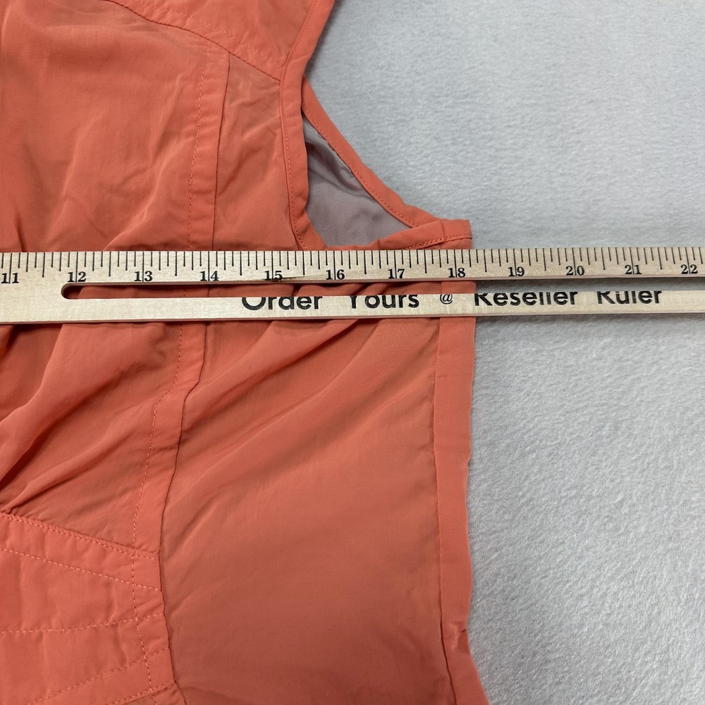 Eddie Bauer Travex Vest Womens Small Coral Nylon Lightweight Travel Hiking Zip - Picture 12 of 13